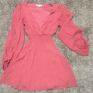 Gianni Bini Dusty Rose Long Sleeve Dress
